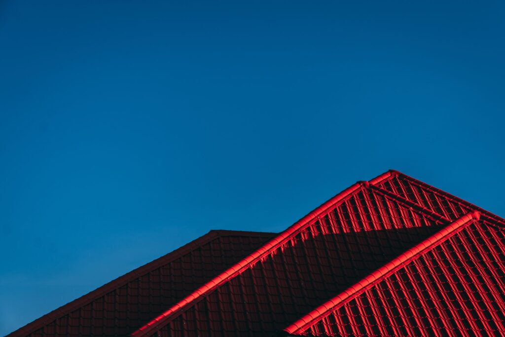 Red modern roof