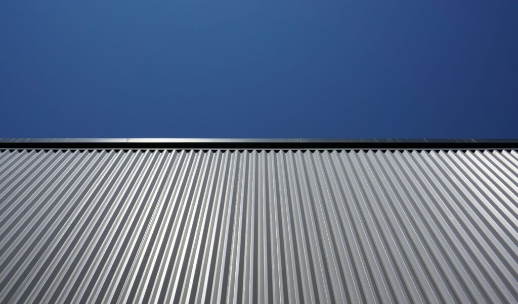 Silver texture of a roof