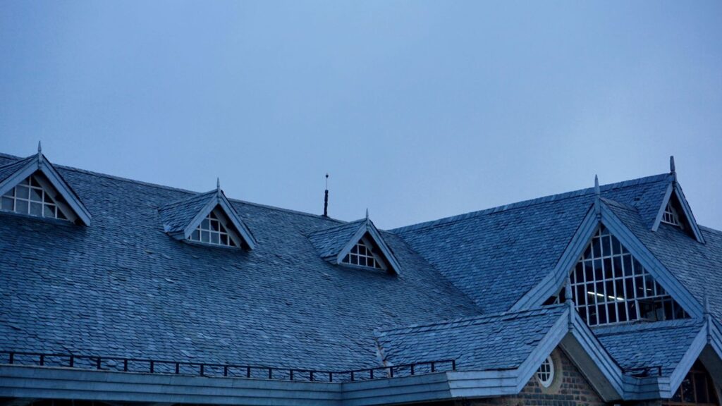 Modern house and modern design of roof